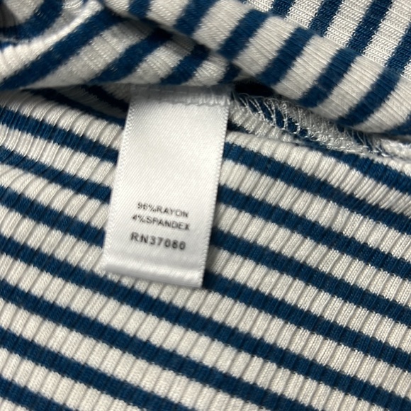 Cato Blue and White striped babydoll shirt size XL or 14/16 - Picture 4 of 4